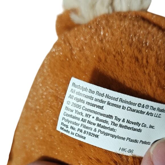 Plush Reindeer Toy -‎ Brown and Black - Picture 6 of 6